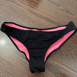 Victoria secret PINK black bikini bottoms